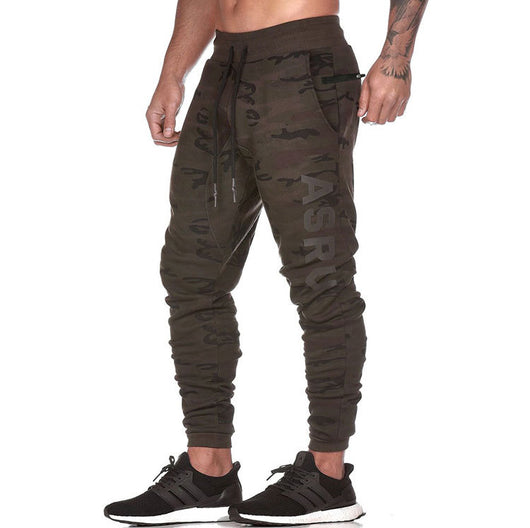 Pantalones Rectos Talla Grande con Estampado Reflectante y Puños Ajustados para Hombre - Image 13