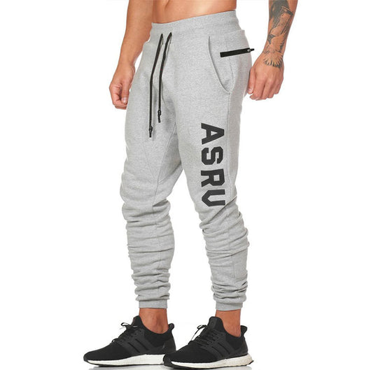 Pantalones Rectos Talla Grande con Estampado Reflectante y Puños Ajustados para Hombre - Image 16
