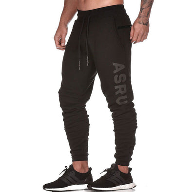 Pantalones Rectos Talla Grande con Estampado Reflectante y Puños Ajustados para Hombre - Image 19