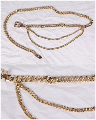 Cadena de Cintura Metálica Estilo Europeo Americano - Cinturón Decorativo de Moda para Mujer - Image 6
