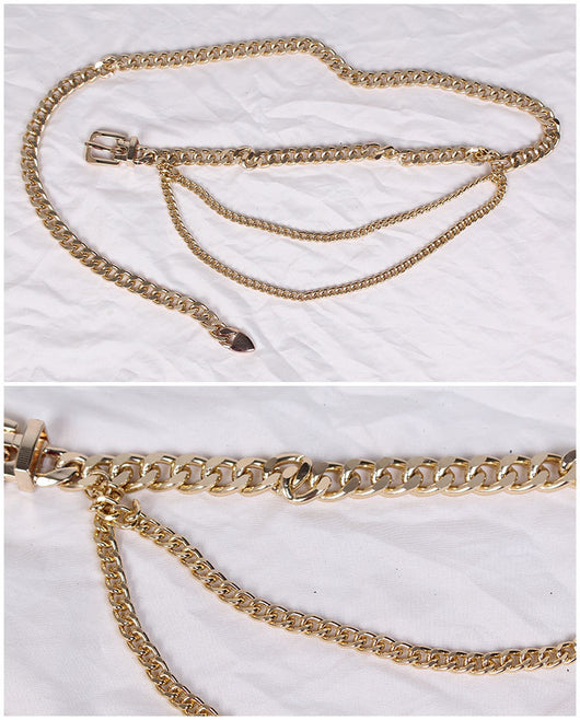 Cadena de Cintura Metálica Estilo Europeo Americano - Cinturón Decorativo de Moda para Mujer - Image 6