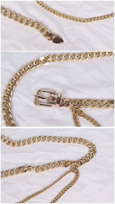 Cadena de Cintura Metálica Estilo Europeo Americano - Cinturón Decorativo de Moda para Mujer - Image 10