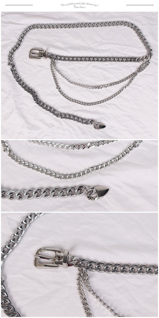 Cadena de Cintura Metálica Estilo Europeo Americano - Cinturón Decorativo de Moda para Mujer - Image 11