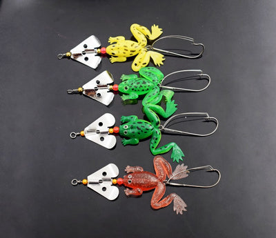 Señuelos Giratorios con Lentejuelas para Pesca de Ranas - Image 8