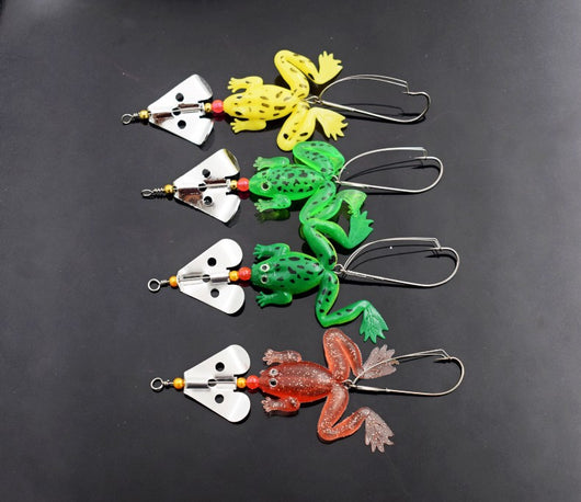 Señuelos Giratorios con Lentejuelas para Pesca de Ranas - Image 8
