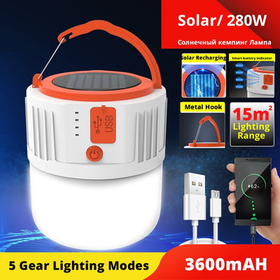 Lámpara Solar LED Recargable para Exteriores - Image 7