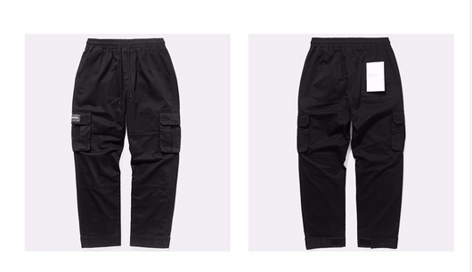 Pantalones Harén Cargo Hip Hop con Múltiples Bolsillos - Estilo Urbano Relajado - Image 7