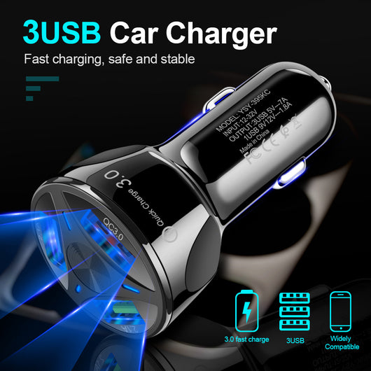 Cargador Rápido para Auto QC3.0 USB - Image 11