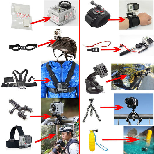 Accesorios para Cámara GoPro 4 - Kit Completo - Image 6