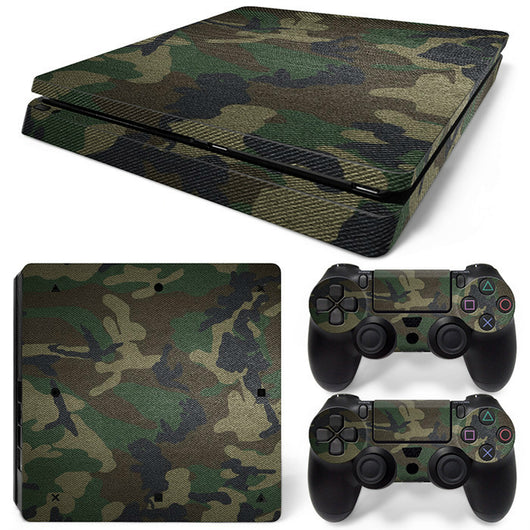 Hot pink and black leopard print skin set for PS4 Slim console and two controllers. - Image 27
