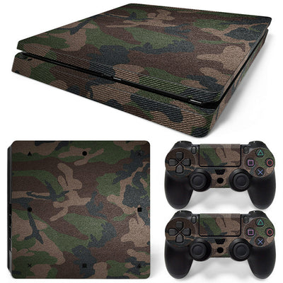 Hot pink and black leopard print skin set for PS4 Slim console and two controllers. - Image 28