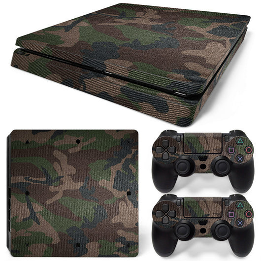Hot pink and black leopard print skin set for PS4 Slim console and two controllers. - Image 28
