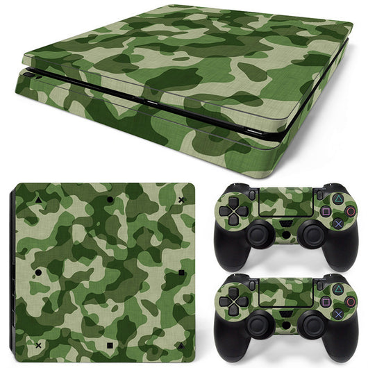 Hot pink and black leopard print skin set for PS4 Slim console and two controllers. - Image 31