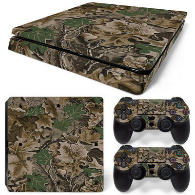 Hot pink and black leopard print skin set for PS4 Slim console and two controllers. - Image 33