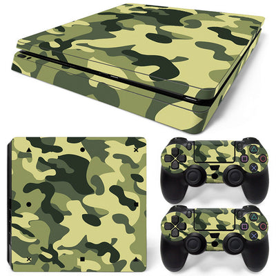 Hot pink and black leopard print skin set for PS4 Slim console and two controllers. - Image 35