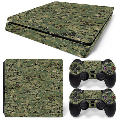 Hot pink and black leopard print skin set for PS4 Slim console and two controllers. - Image 37