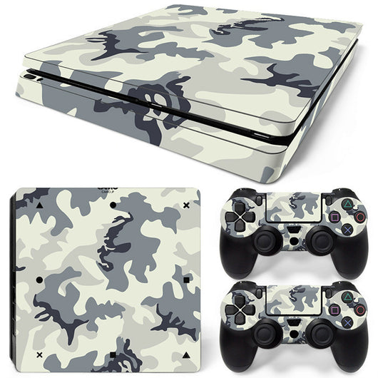 Hot pink and black leopard print skin set for PS4 Slim console and two controllers. - Image 38