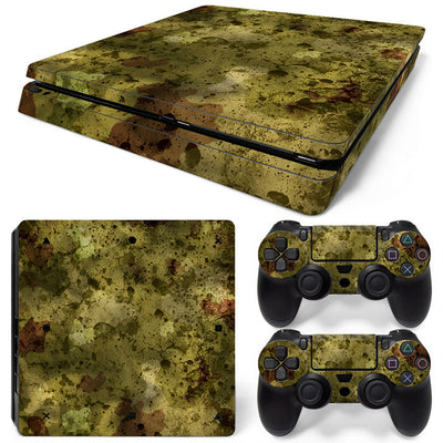 Hot pink and black leopard print skin set for PS4 Slim console and two controllers. - Image 39
