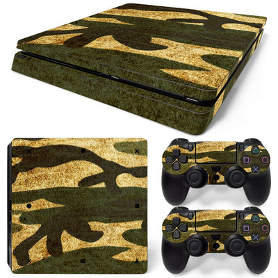 Hot pink and black leopard print skin set for PS4 Slim console and two controllers. - Image 40