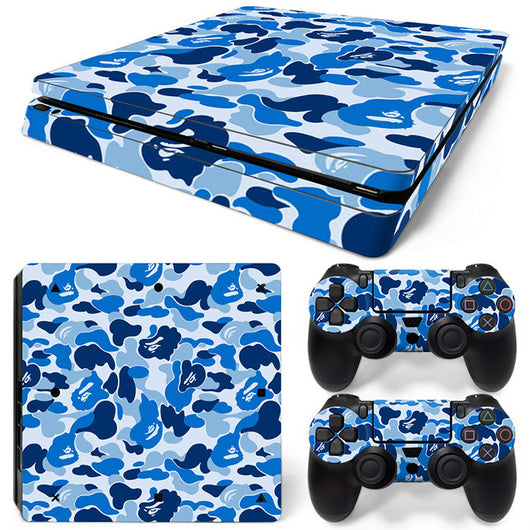 Hot pink and black leopard print skin set for PS4 Slim console and two controllers. - Image 41