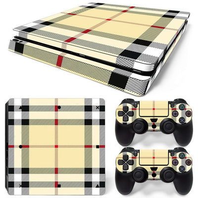 Hot pink and black leopard print skin set for PS4 Slim console and two controllers. - Image 42