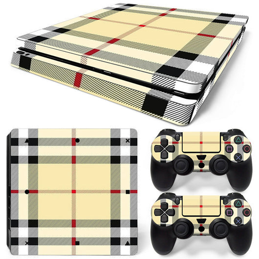 Hot pink and black leopard print skin set for PS4 Slim console and two controllers. - Image 42