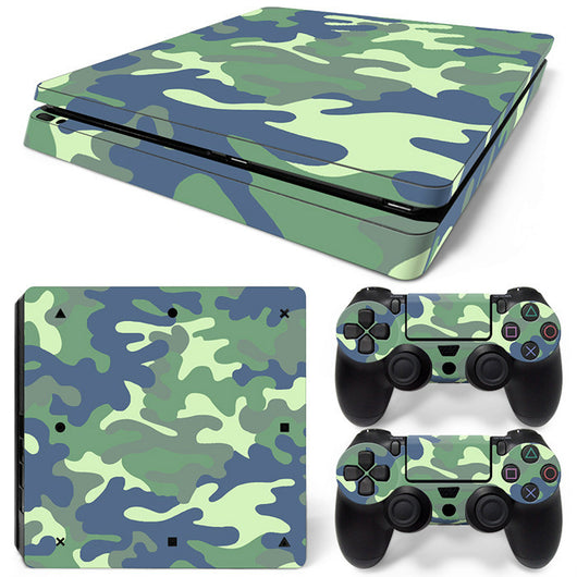 Hot pink and black leopard print skin set for PS4 Slim console and two controllers. - Image 43