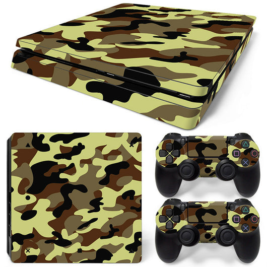Hot pink and black leopard print skin set for PS4 Slim console and two controllers. - Image 44