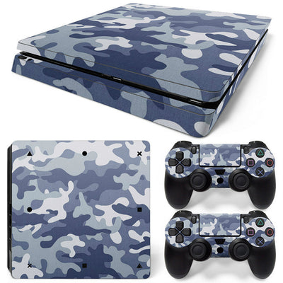 Hot pink and black leopard print skin set for PS4 Slim console and two controllers. - Image 45