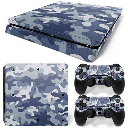 Hot pink and black leopard print skin set for PS4 Slim console and two controllers. - Image 45