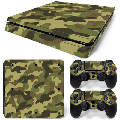 Hot pink and black leopard print skin set for PS4 Slim console and two controllers. - Image 47