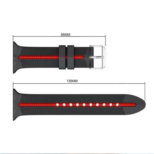Pulsera Deportiva de Silicona con Diseño de Flecha Bicolor - Image 9