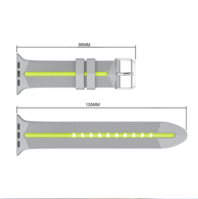 Pulsera Deportiva de Silicona con Diseño de Flecha Bicolor - Image 22