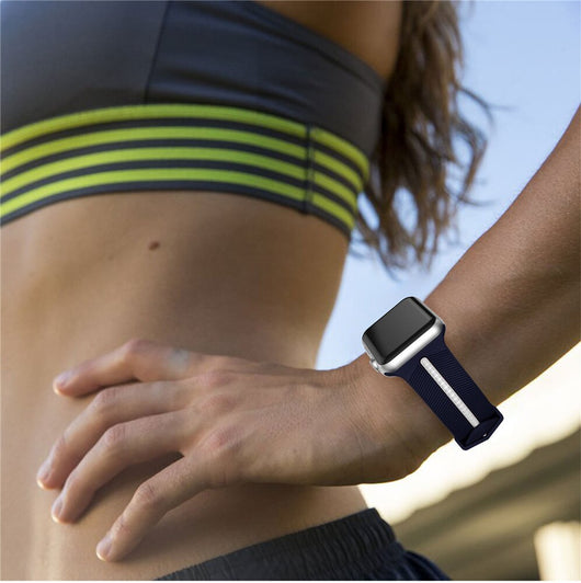 Pulsera Deportiva de Silicona con Diseño de Flecha Bicolor - Image 26