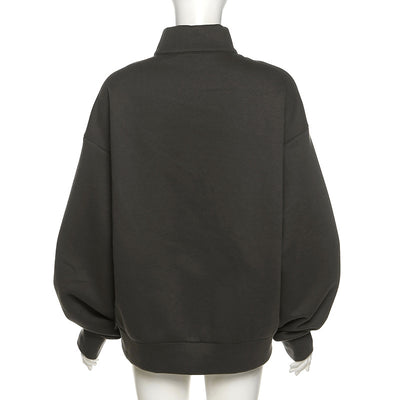 Sudadera Suelta Estampada con Cierre para Mujer - Manga Larga Otoño - Image 16