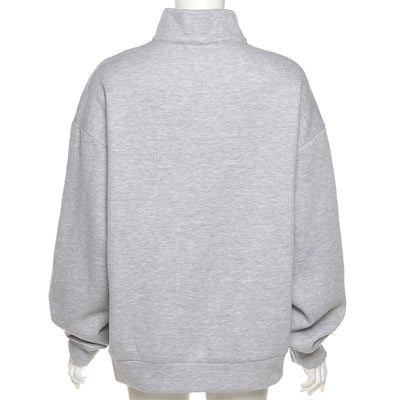 Sudadera Suelta Estampada con Cierre para Mujer - Manga Larga Otoño - Image 19