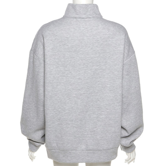 Sudadera Suelta Estampada con Cierre para Mujer - Manga Larga Otoño - Image 19