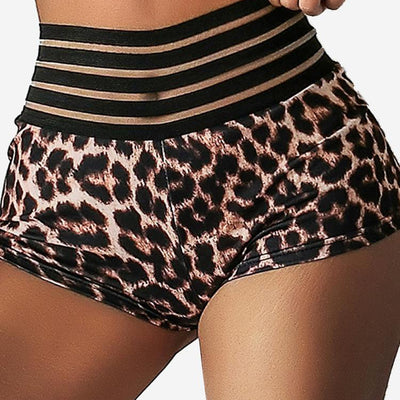 Traje de Baño Estampado Leopardo de Cintura Alta con Abertura Lateral - Image 10
