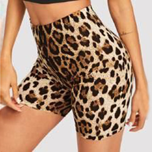 Traje de Baño Estampado Leopardo de Cintura Alta con Abertura Lateral - Image 12