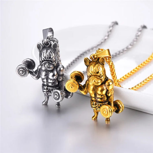 Cadena para Hombre Acero Inoxidable 316L Bulldog Francés Estilo Statement - Image 5
