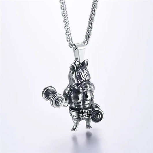 Cadena para Hombre Acero Inoxidable 316L Bulldog Francés Estilo Statement - Image 7