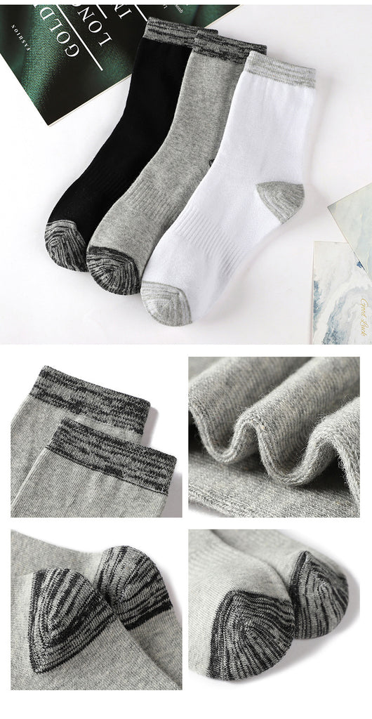 Calcetines Deportivos de Algodón Absorbentes para Correr en Otoño e Invierno - Image 18