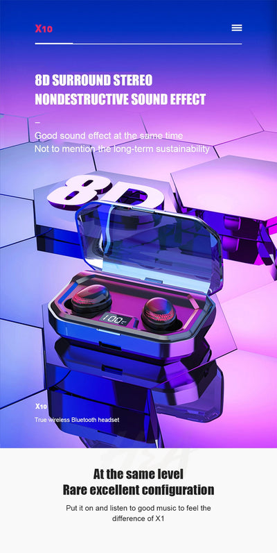 Auriculares Bluetooth X10 Pro - Image 7