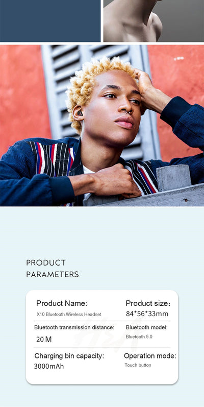 Auriculares Bluetooth X10 Pro - Image 20