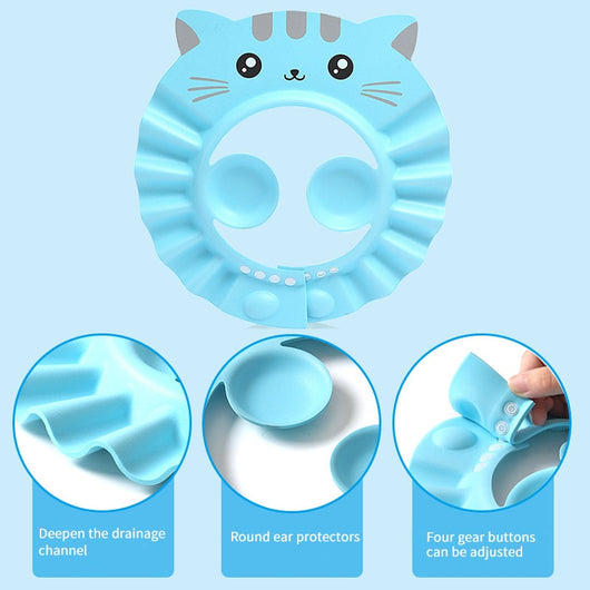 Gorro de Baño Protector Impermeable para Bebés y Niños - Image 14