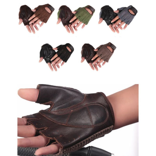 Guantes de Entrenamiento con Malla de Lana y Cuero - Image 2