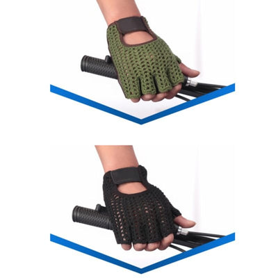 Guantes de Entrenamiento con Malla de Lana y Cuero - Image 4
