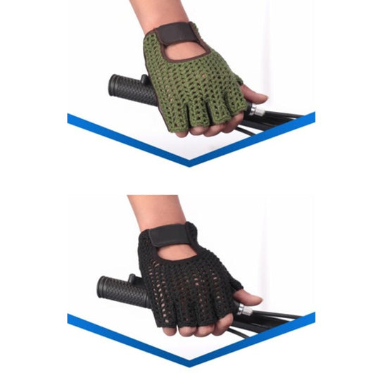 Guantes de Entrenamiento con Malla de Lana y Cuero - Image 4