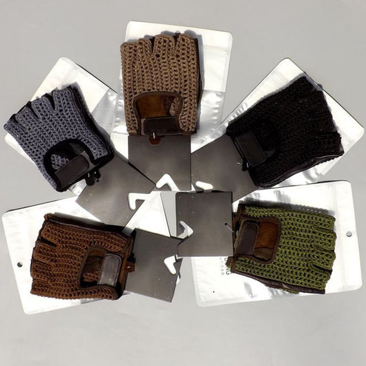 Guantes de Entrenamiento con Malla de Lana y Cuero - Image 6