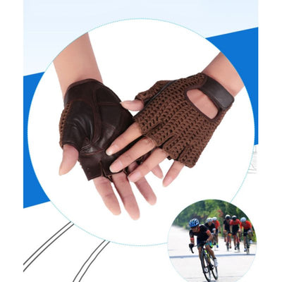 Guantes de Entrenamiento con Malla de Lana y Cuero - Image 8